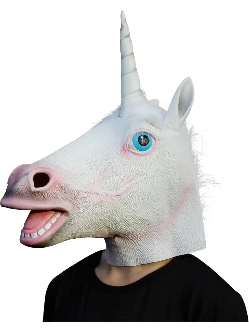 Women's Scary Creepy Cosplay Latex Halloween Parties Party Unicorn Head Mask
